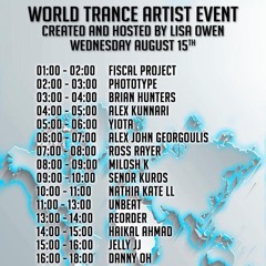 Nathia Kate Guest mix for World Trance Artist Event hosted by Lisa Owen