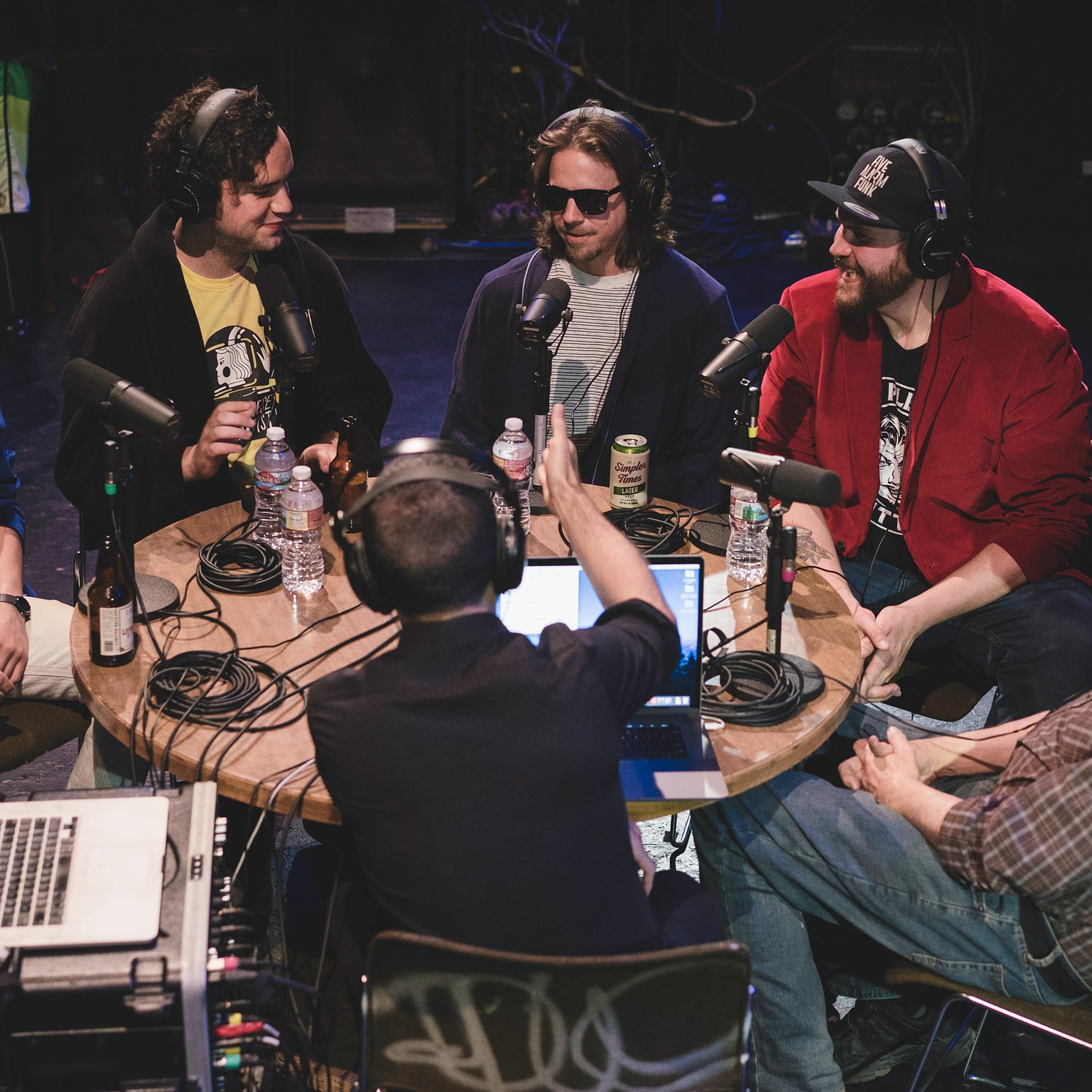 Onstage with Jim and Tom