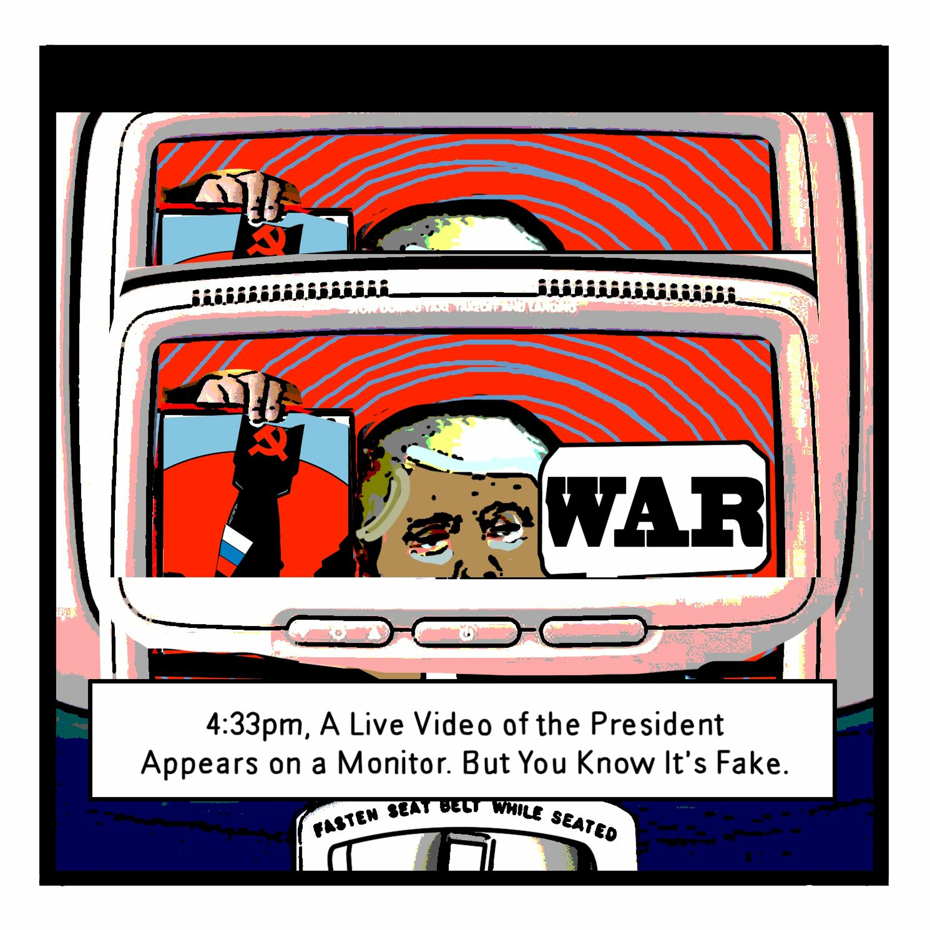 THE BUREAU: 4:33pm, A Live Video of the President Talking Appears on a Nearby Monitor. episode artwork