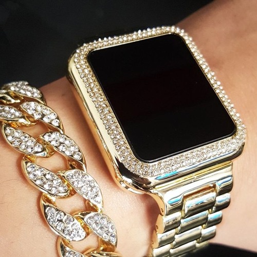 iced out apple watch