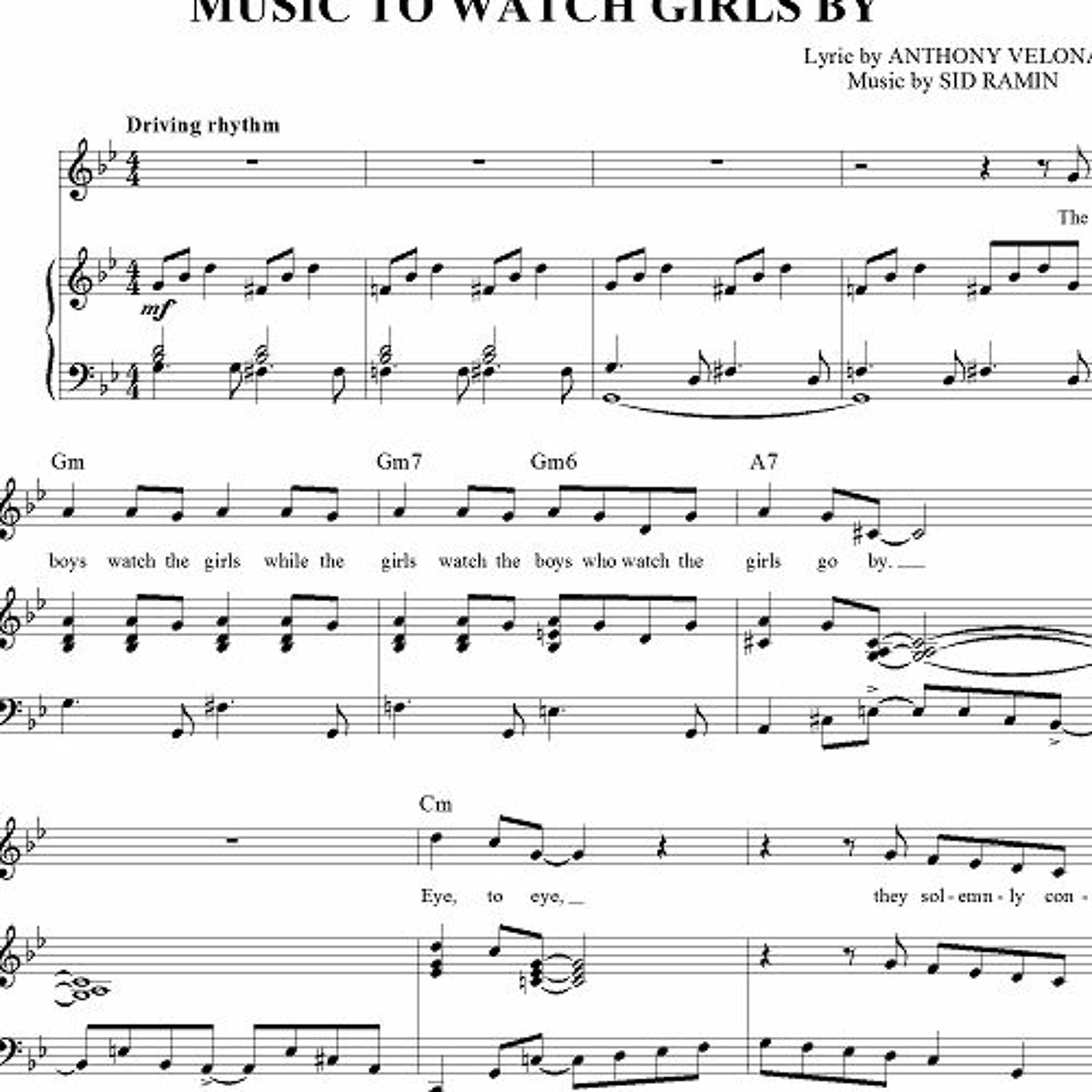 Music to watch girls by episode artwork
