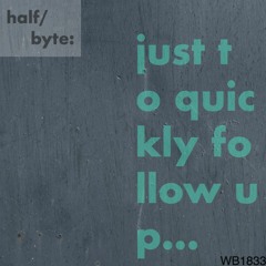 WB1833 - Just To Quicky Follow Up