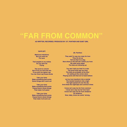 far from common ft. St. Panther