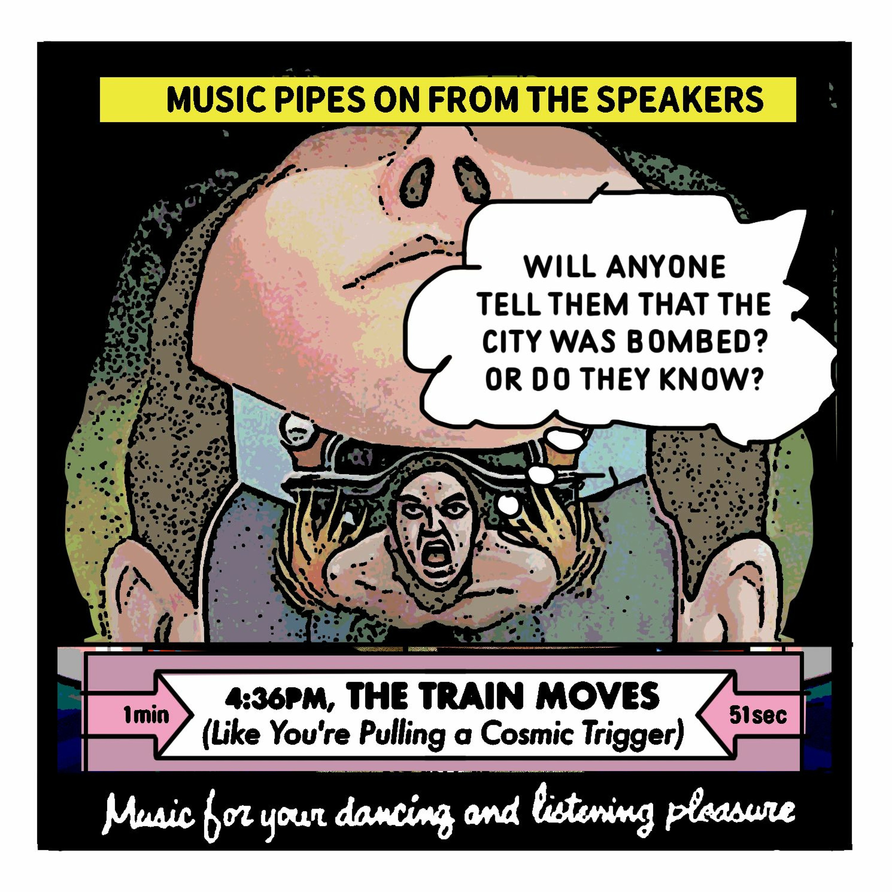 THE BUREAU: 4:36pm, The Train Moves (Like You're Pulling a Cosmic Trigger) episode artwork
