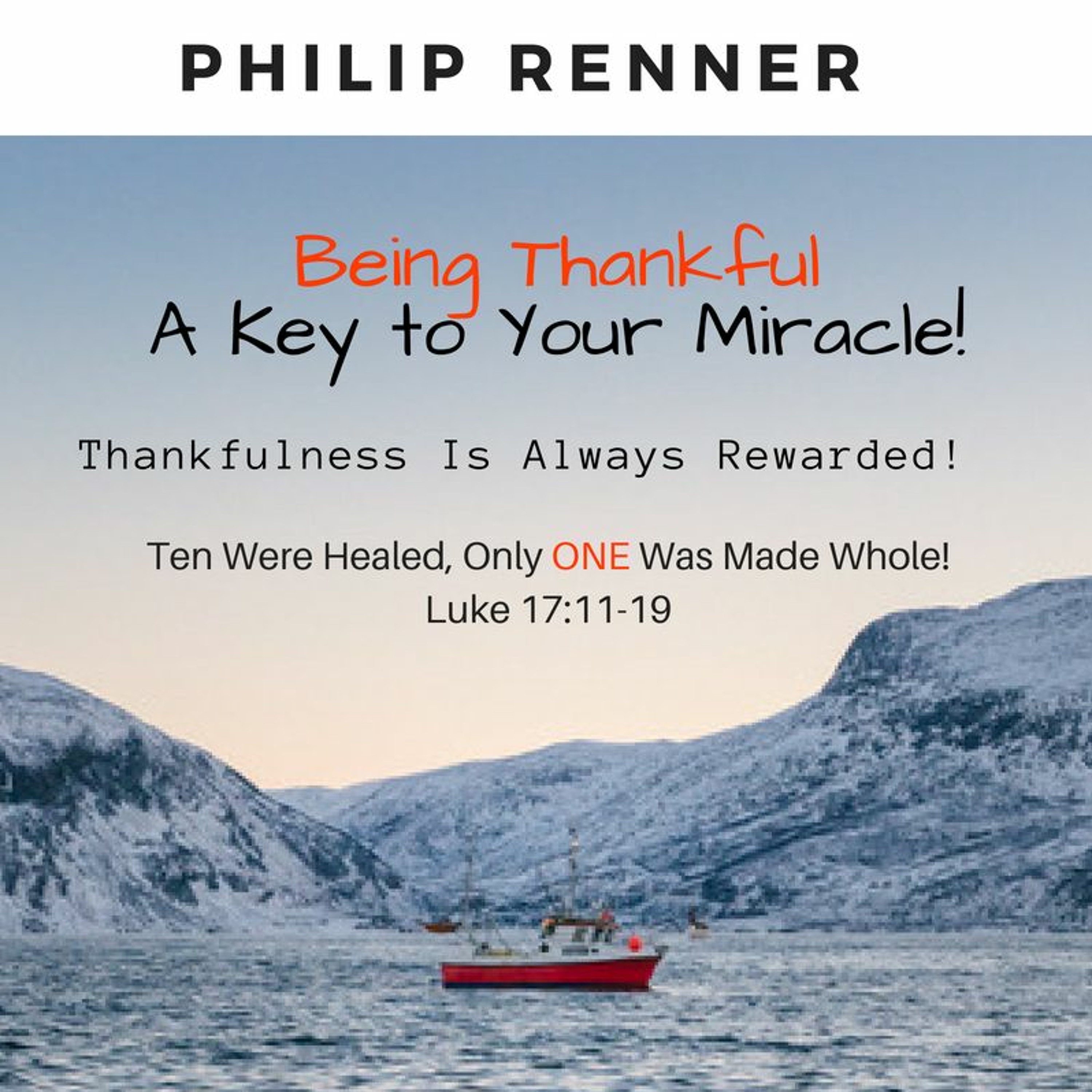 Philip Renner - Thankfulness Will Be Rewarded