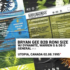 Bryan Gee B2B Roni Size w/ Dynamite MC (Utopia, Canada 02.08.96) PT.1