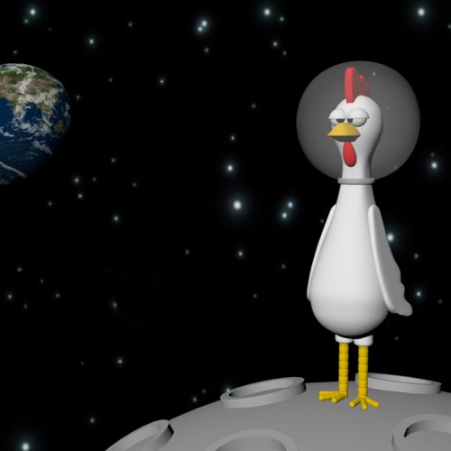 Un poulet dans l'espace