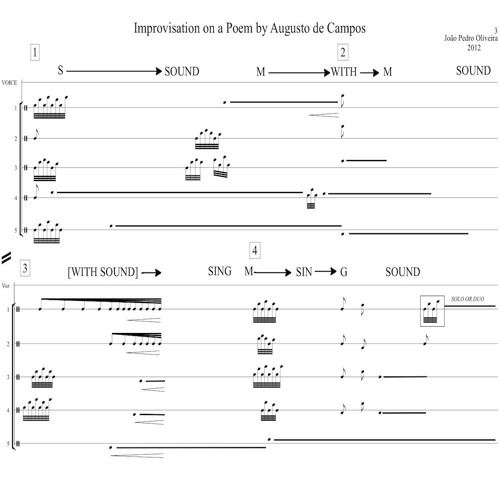 Improvisation on a poem by Augusto de Campos