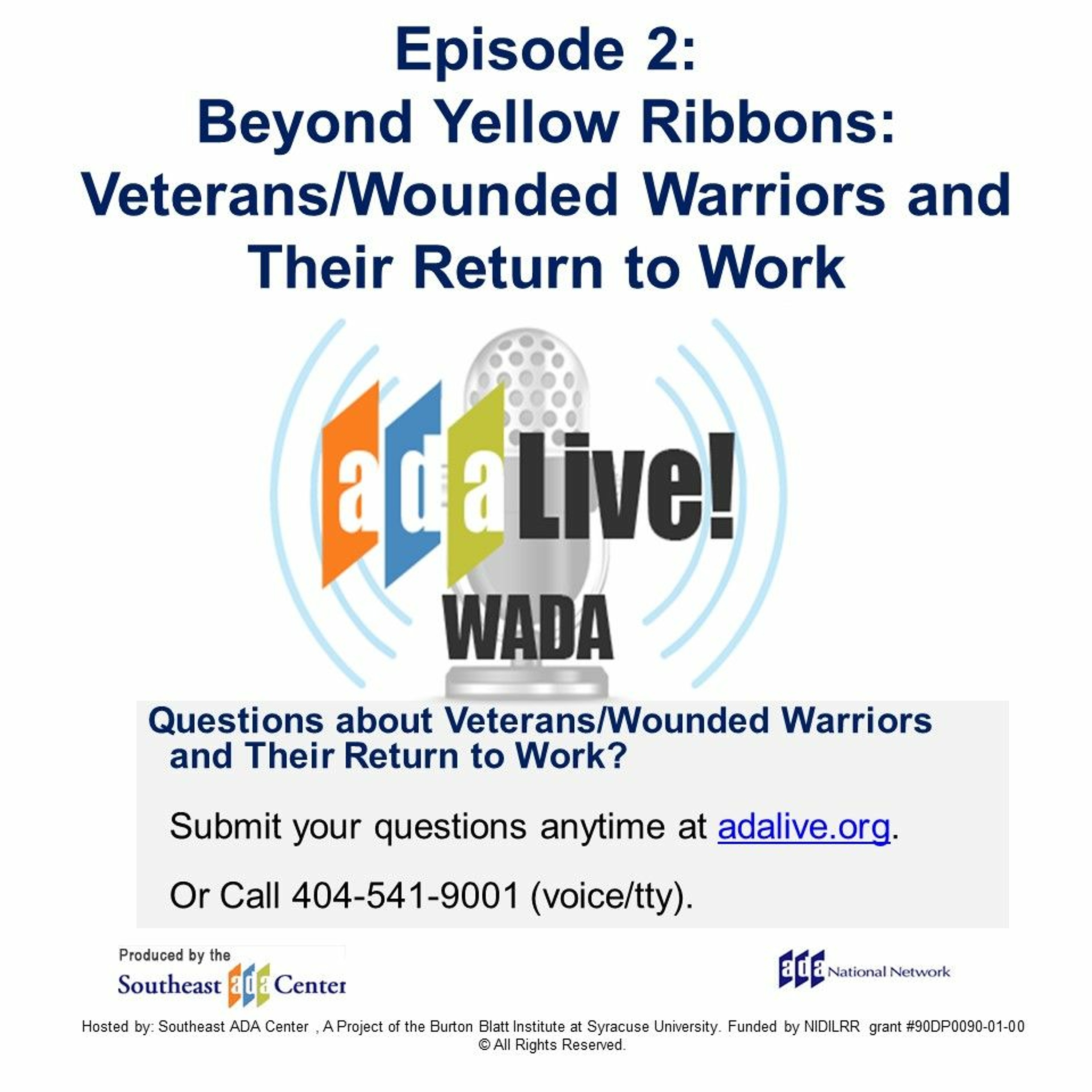 Episode 2: Beyond Yellow Ribbons: Veterans/Wounded Warriors and Their Return to Work episode artwork