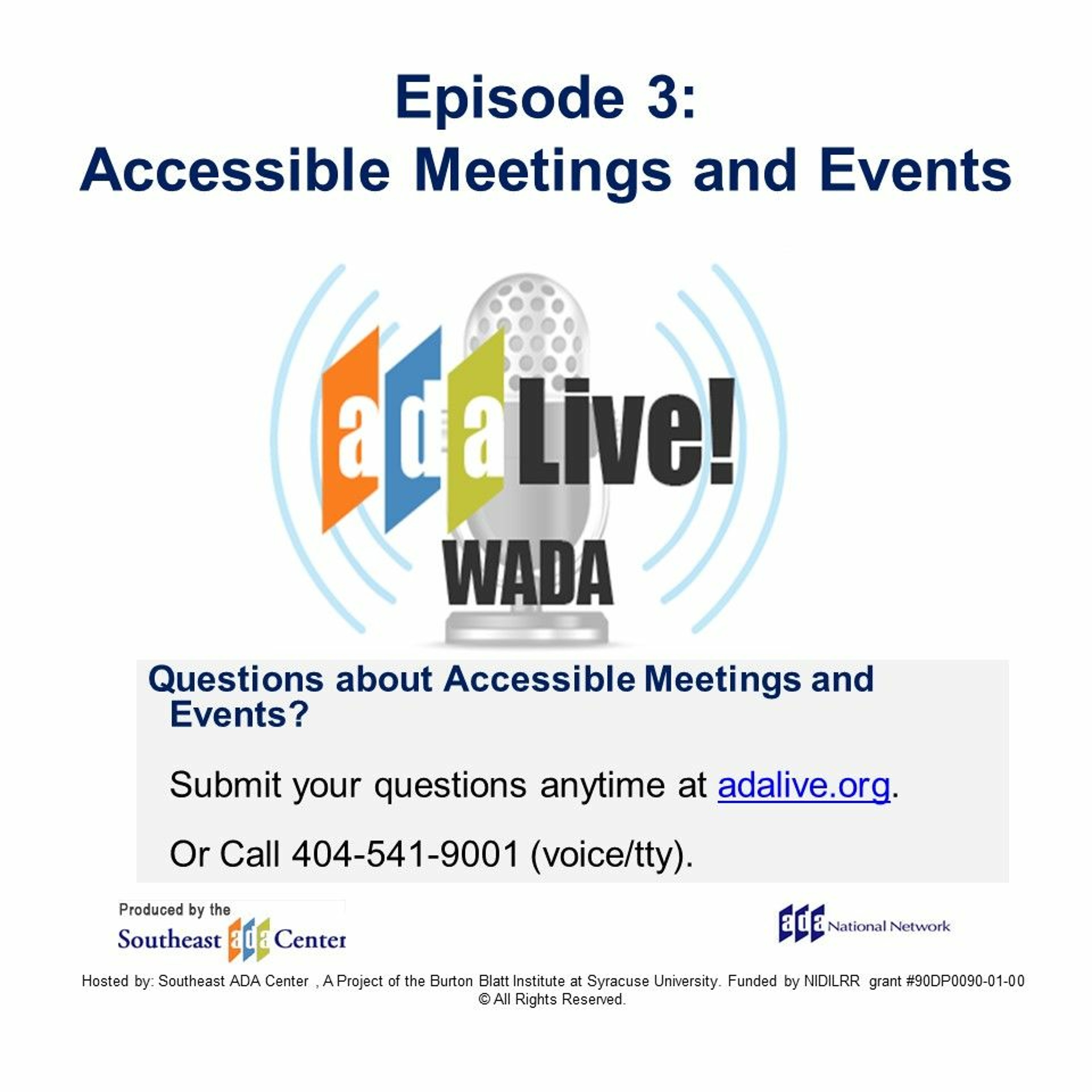 Episode 3: Accessible Meetings and Events episode artwork