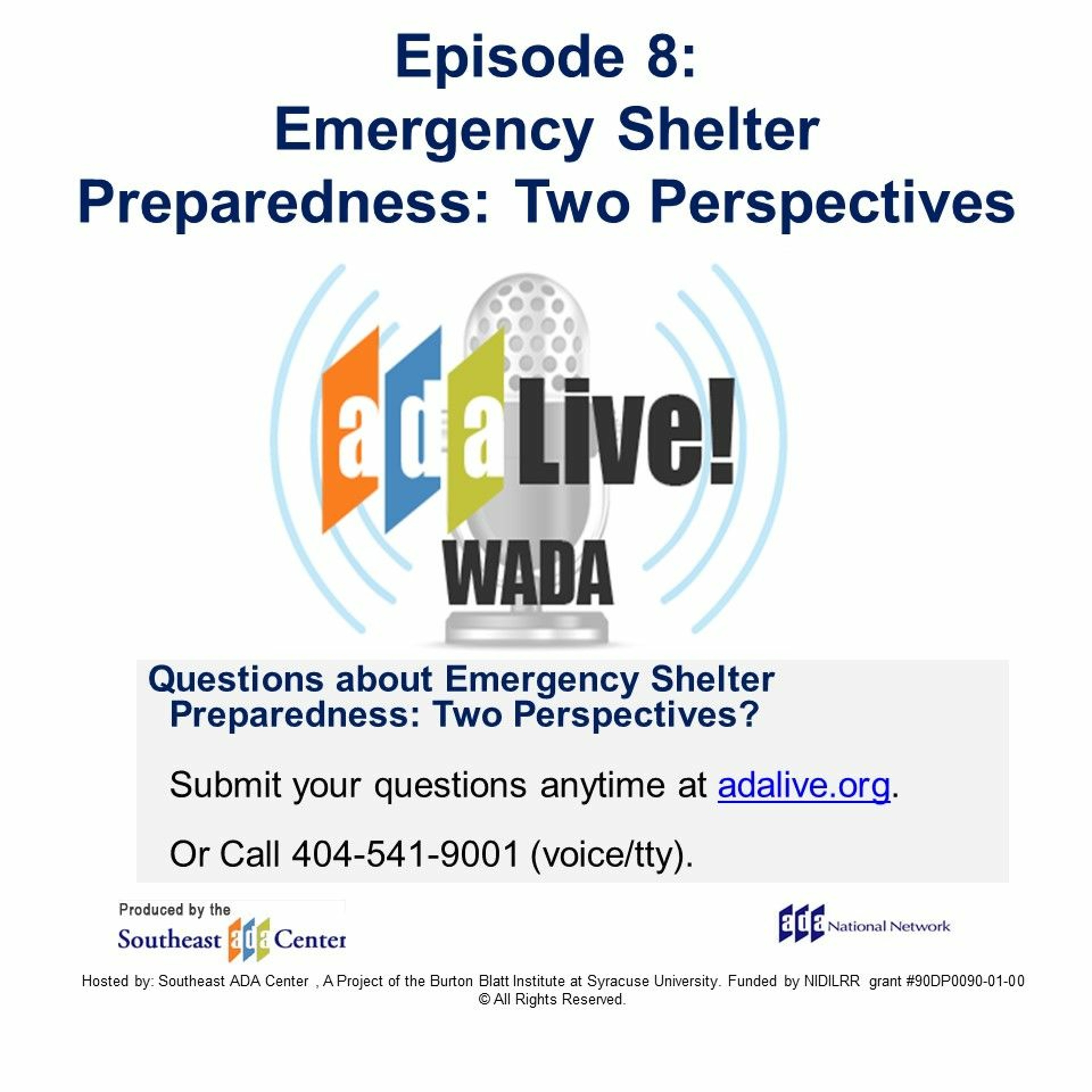 Episode 8: Emergency Shelter Preparedness - Two Perspectives episode artwork