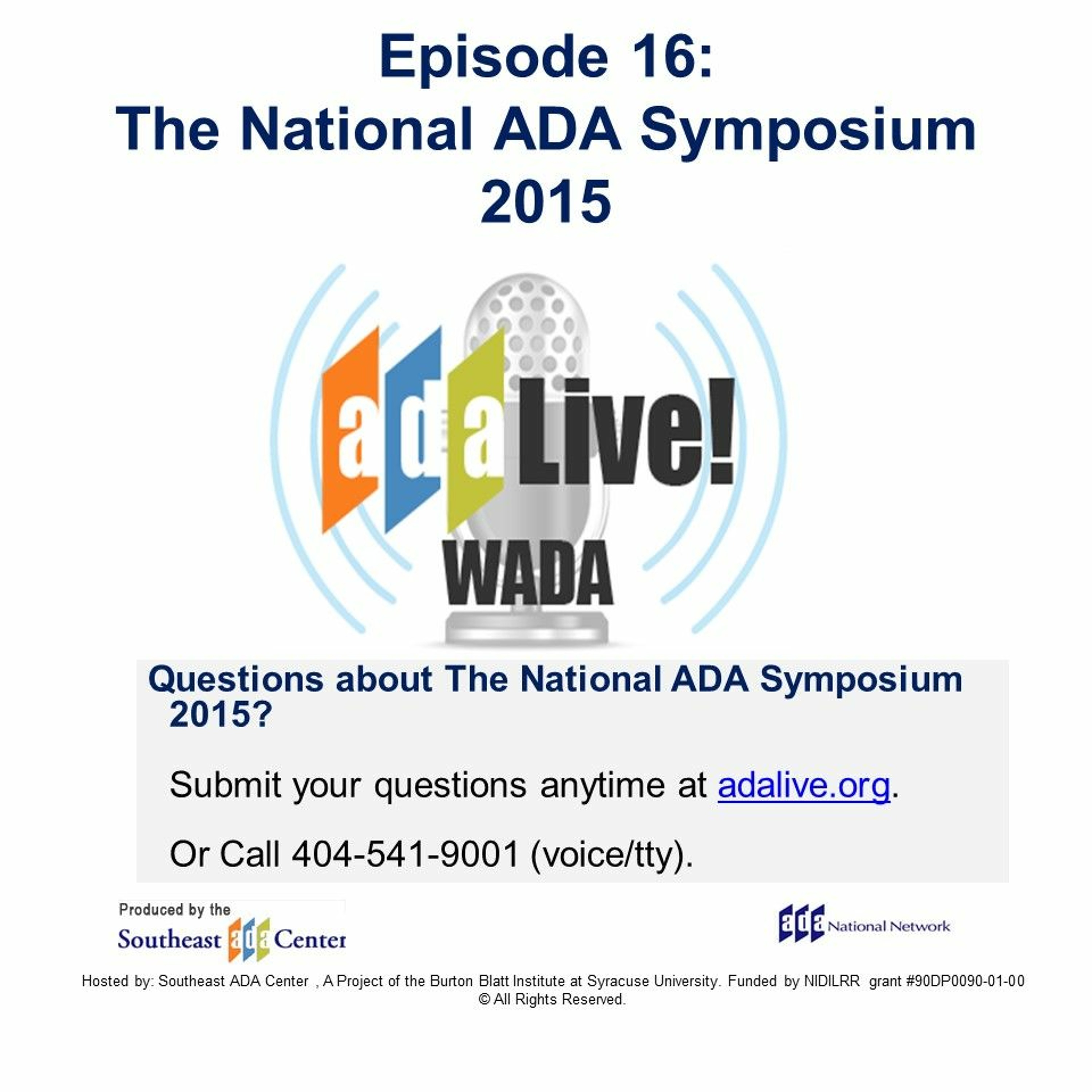 Episode 16: The National ADA Symposium episode artwork