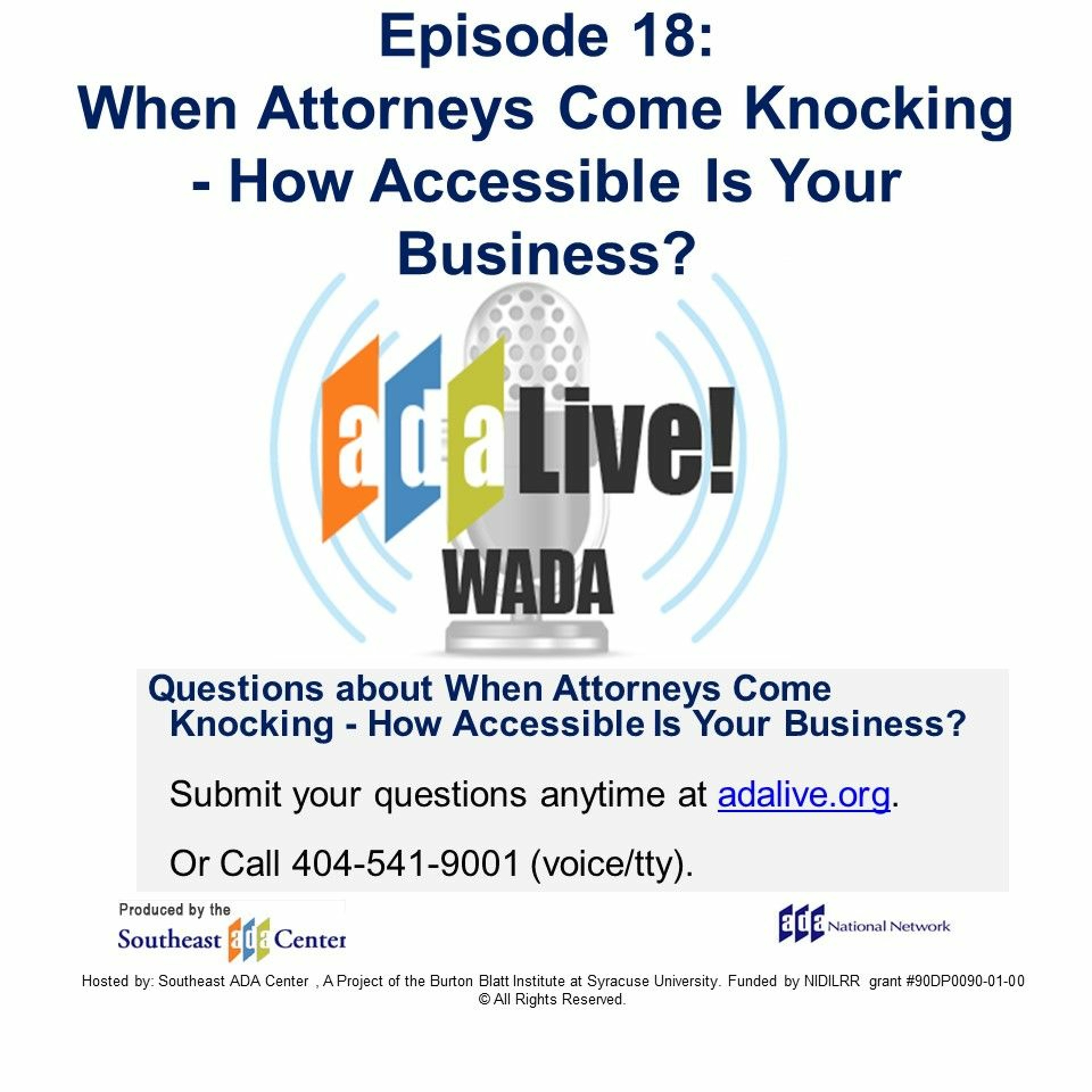 Episode 18: When Attorneys Come Knocking - How Accessible Is Your Business? episode artwork