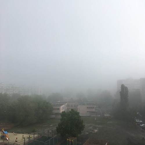 outside the window