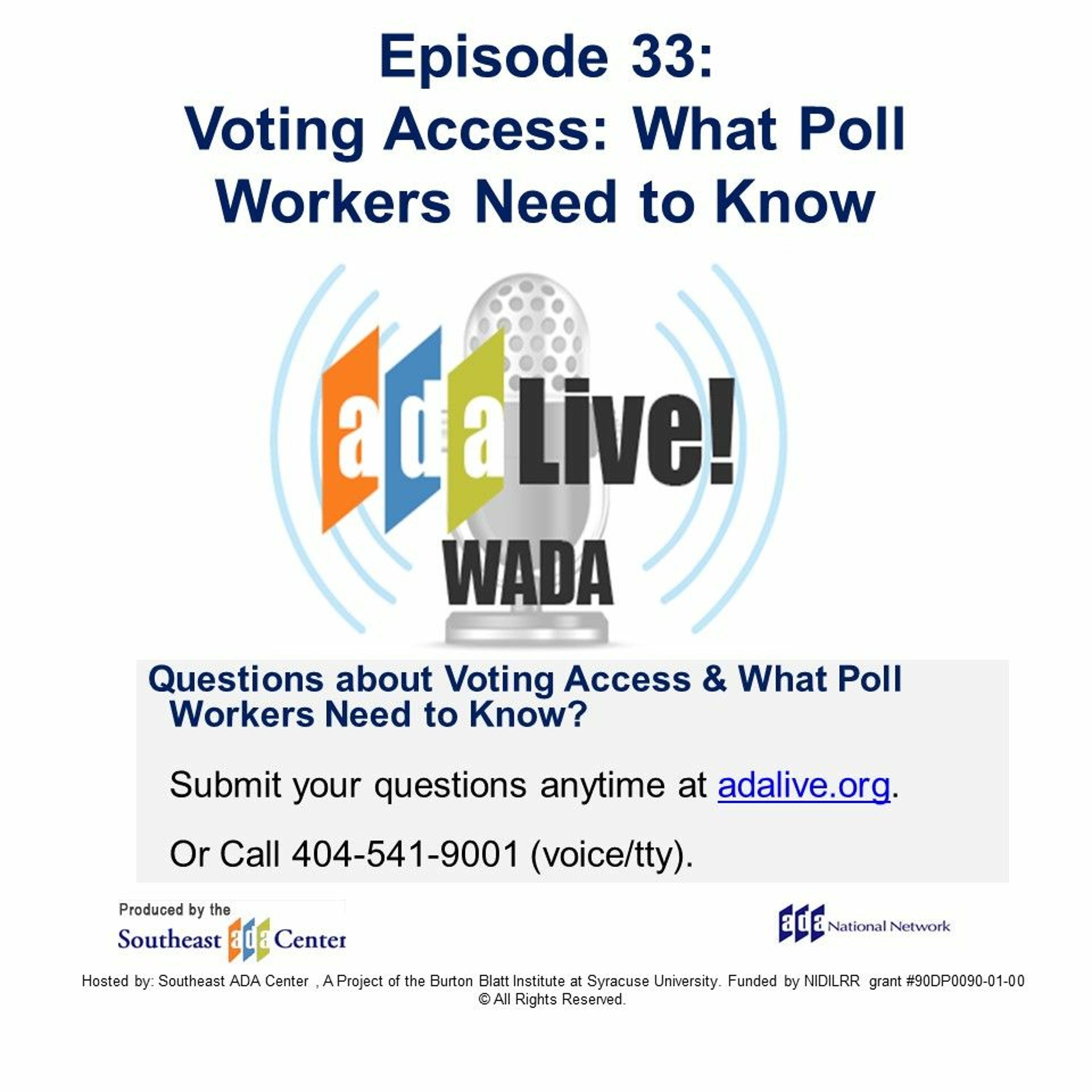 Episode 33: Voting Access: What Poll Workers Need to Know episode artwork
