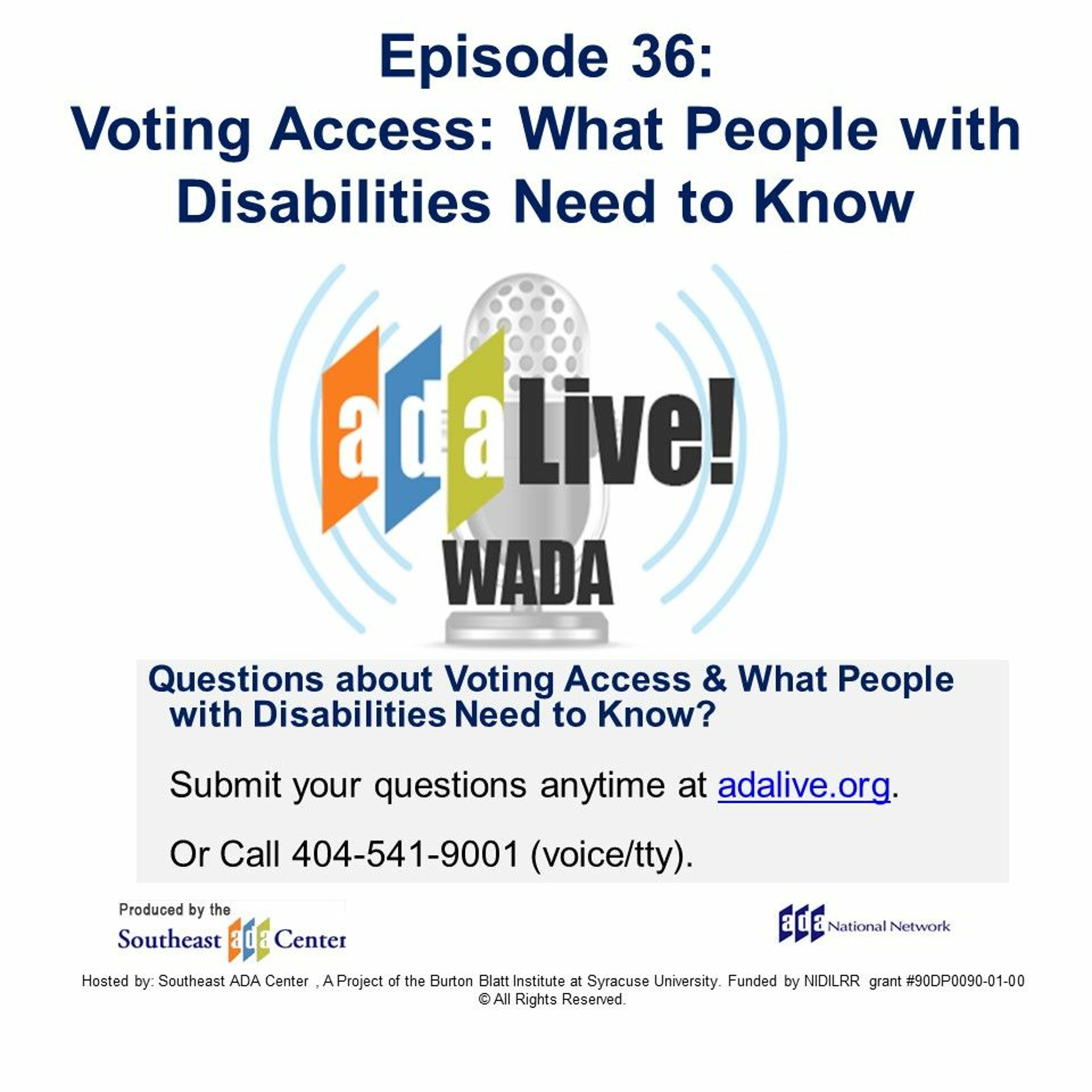 Episode 36: Voting Access: What People with Disabilities Need to Know episode artwork