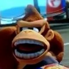 Donkey Kong entertains Donald Trump in his office.