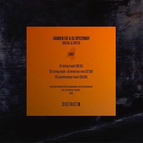 Damien Eie & DJ Speedway - String Track (DJ Emerson Edit)