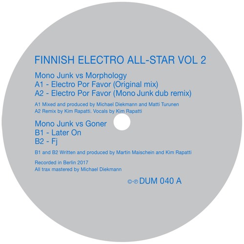 FINNISH ELECTRO ALL-STAR VOL 2  -  DUM-040