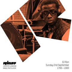 @DjRon_Film London SomeTing "...its ALL Jungle to me..." RinseFM Sun 2nd September 2018