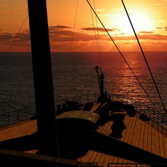Sunset Romance on the High Seas