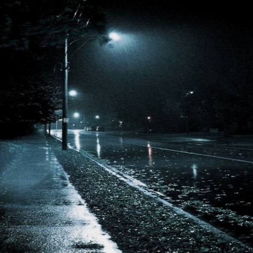 A Gloomy Night Walking In The Heavy Rain By Anti Hero