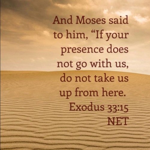 May Your Presence Go With Us