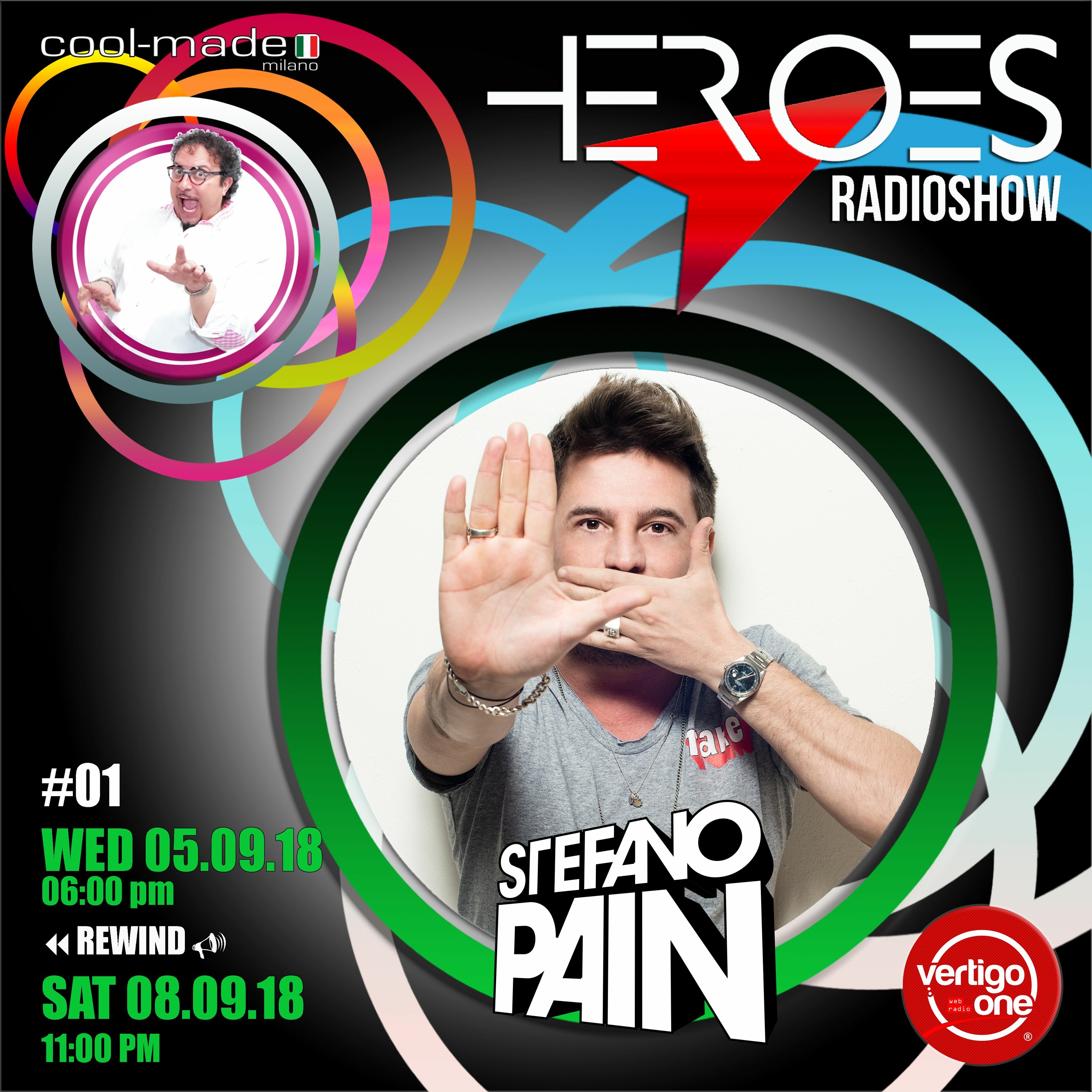#01/2018-19> HEROES RadioShow - Special Guest STEFANO PAIN episode artwork