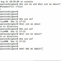 Who are We and What are We about?