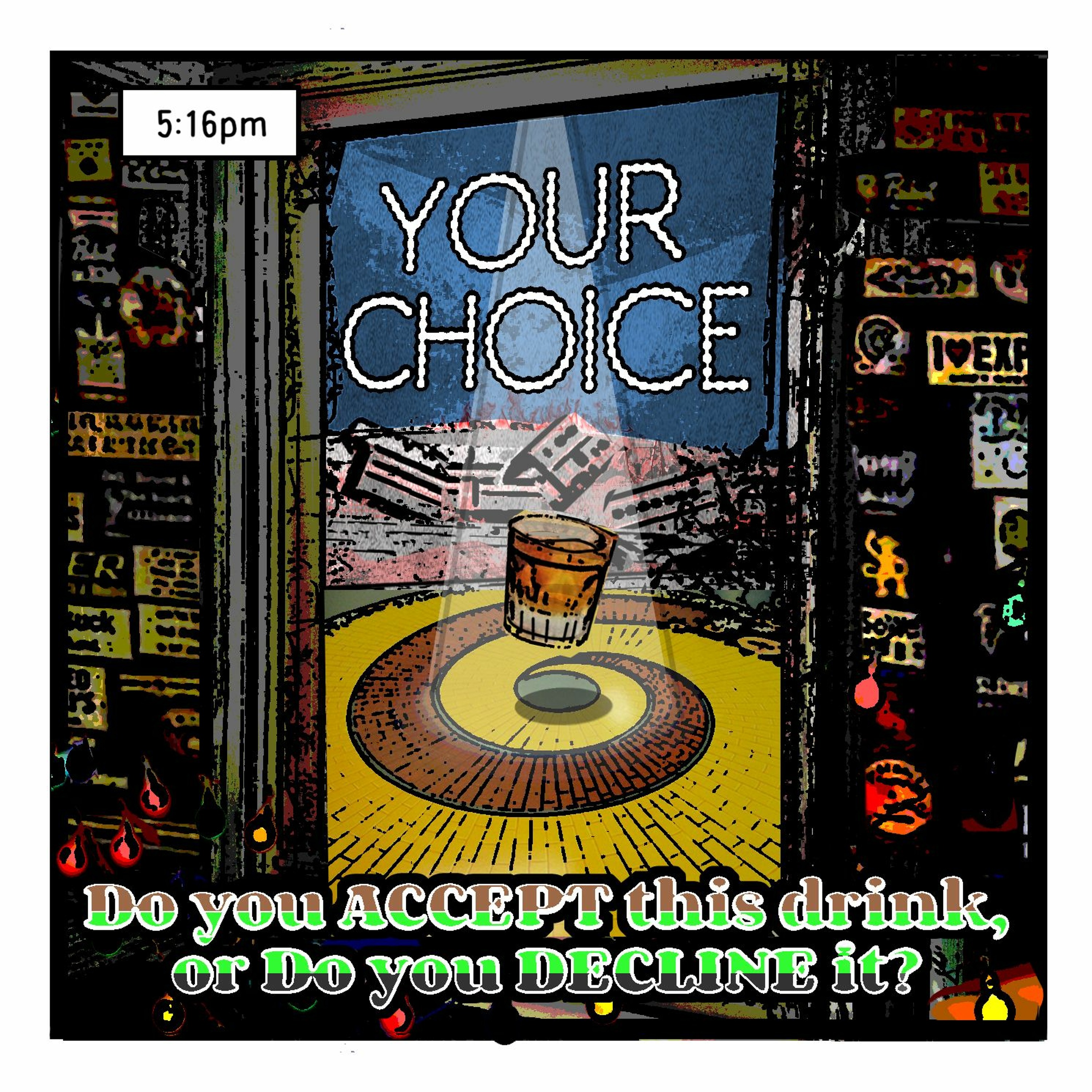 THE BUREAU: 5:16pm, YOUR CHOICE: Do You Accept This Drink, or Do You Decline It? episode artwork