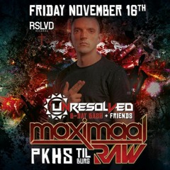 DJ CONTEST: Maximaal Raw Unresolved B-Day Bash