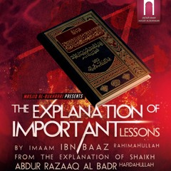 the explanation of important lessons