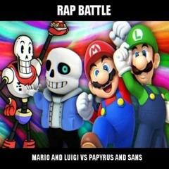 RAP BATTLE - Papyrus and Sans vs Mario and Luigi
