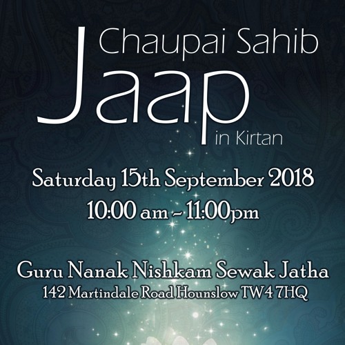23. Bhai Harsimran Singh - Chaupai Sahib Jaap 2018