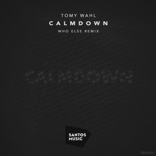 Tomy Wahl - Calm Down (Who Else Remix) [Santos Music]