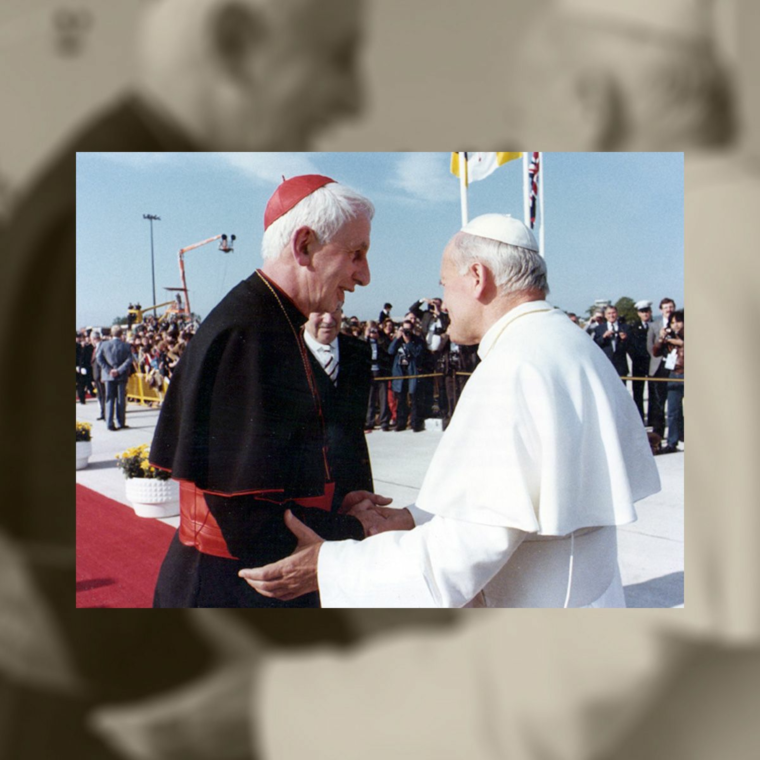 Cardinal Hume welcomes Pope John Paul II to Britain in 1982 episode artwork