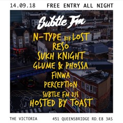 Glume & Phossa - Subtle FM Live @ The Victoria 14/09/18