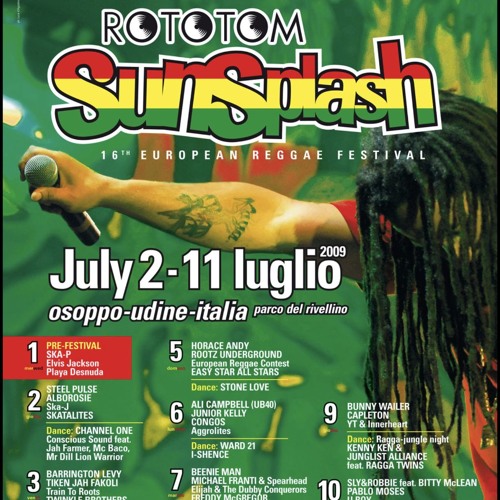 SHASHAMANE INT. LIVE @ 2K9 ROTOTOM SUNSPLASH, ITALY  PART 2 (Hard Core Rubba Dubb)