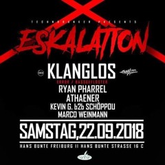 Marco Weinmann @ Eskalation w/Klanglos X Hans - Bunte - Areal 22.o9.18