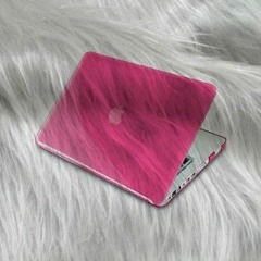 yung bruh - typin ona pink macbook