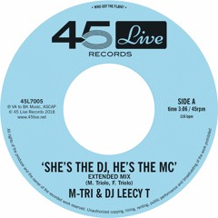 M-Tri & DJ Leecy T - She's The DJ, He's The MC (extended Mix)