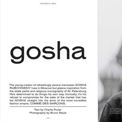 Gosha Rubchinskiy