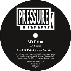Dj Sneak - 3d Print (Raw Mix) - PTX022