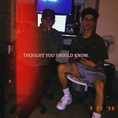 Thought you should know. (Ft. Notebook of contempt) (Prod. Luca Malaspina)