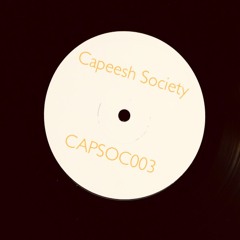Capeesh Society - Talking Drums EP (CAPSOC003) out now on Bandcamp