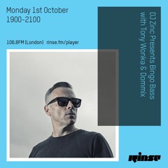 DJ Zinc Presents Bingo Bass with Tony Wonka & Dommix - 1st October 2018