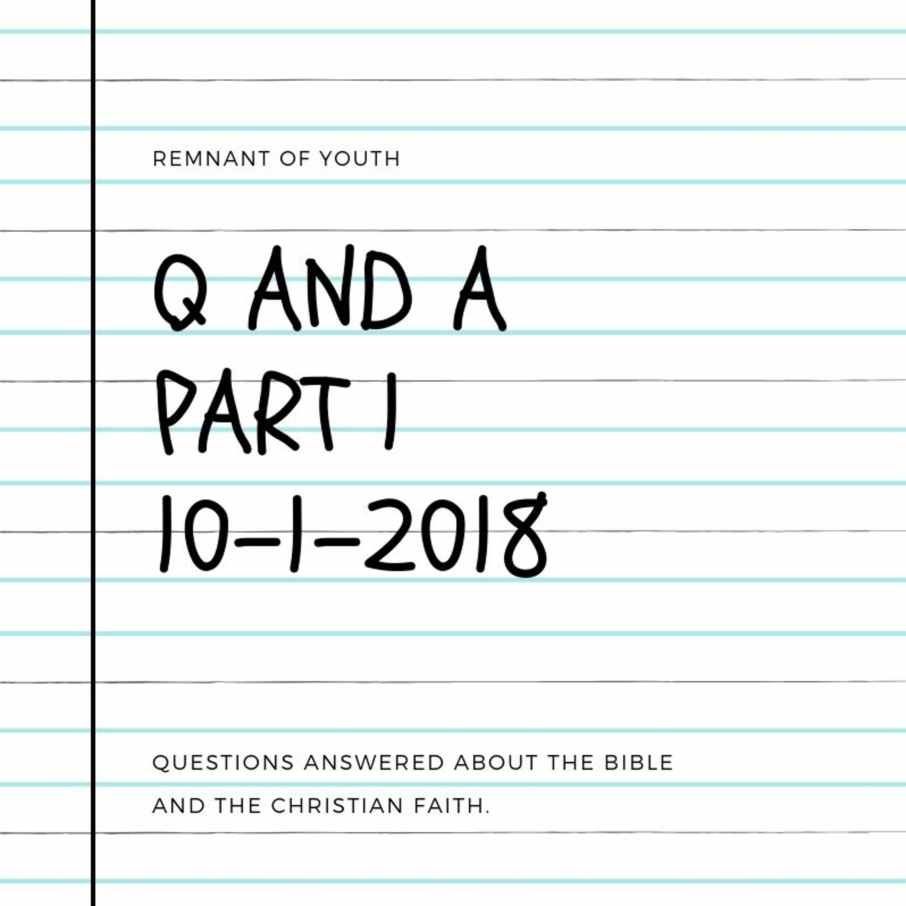 Q And A Part 1 episode artwork