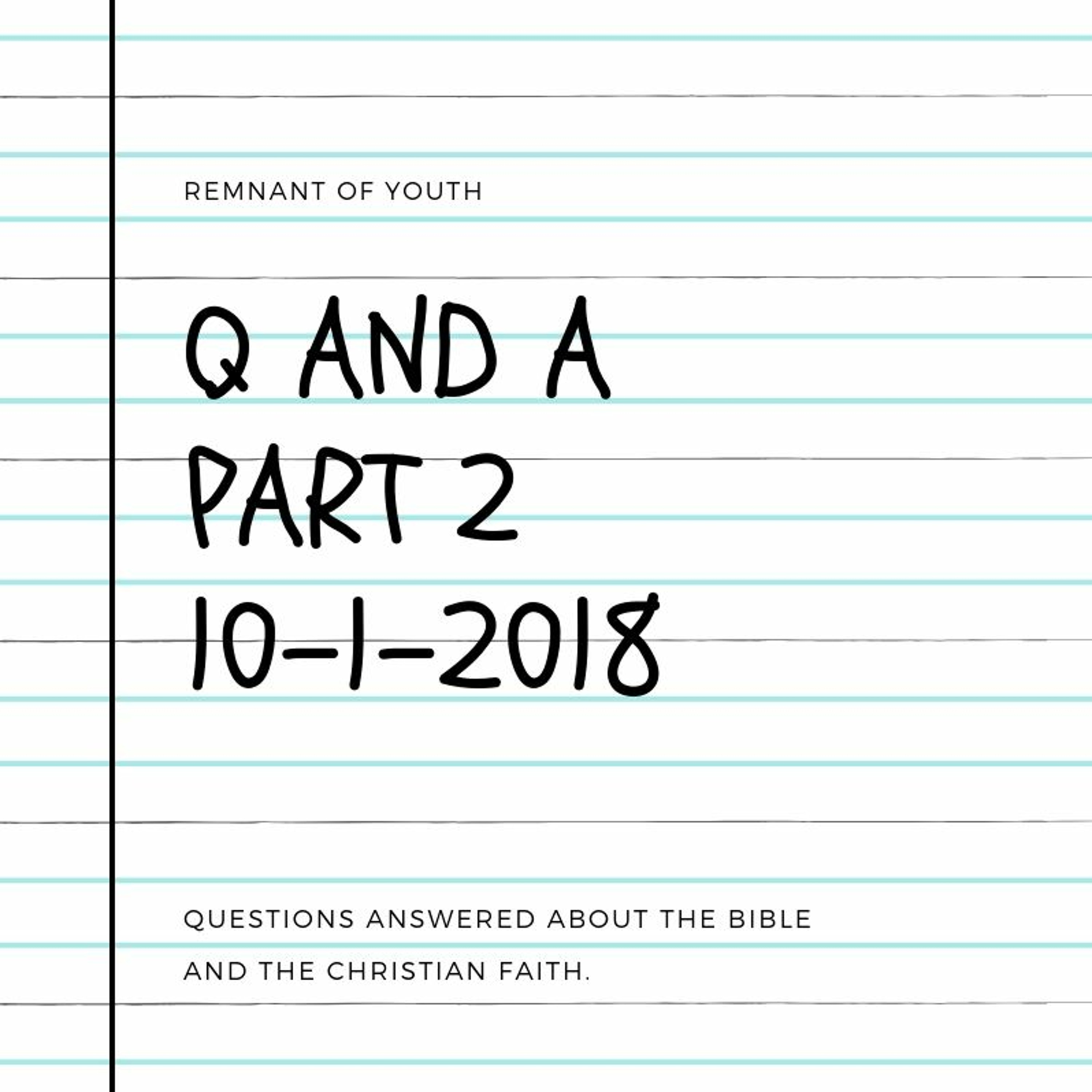Q And A Part 2 episode artwork