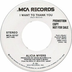 Alicia Myer - I Want To Thank You (DVFFY Remix)