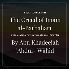 L1 Sharhus Sunnah Barbaharee by Abu Khadeejah 05012012